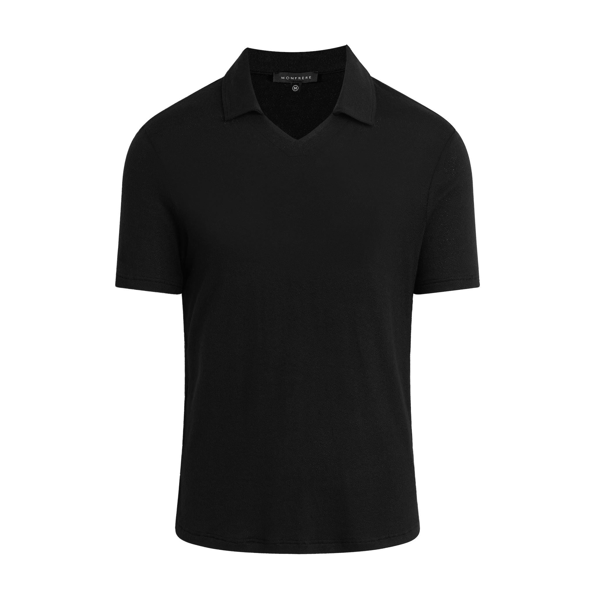 MONFRERE-bond-polo-crepe-noir