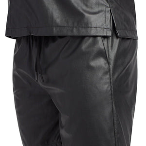 MONFRERE-bond-short-leather-noir
