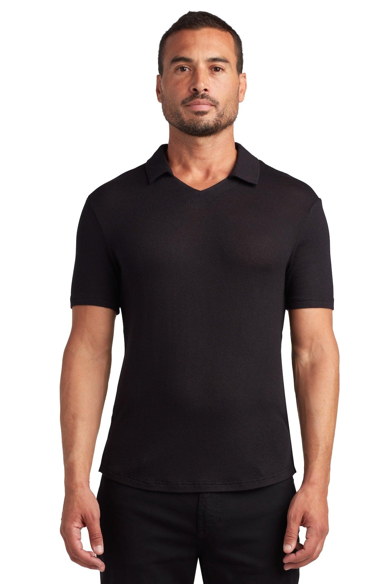 MONFRERE-bond-polo-crepe-noir