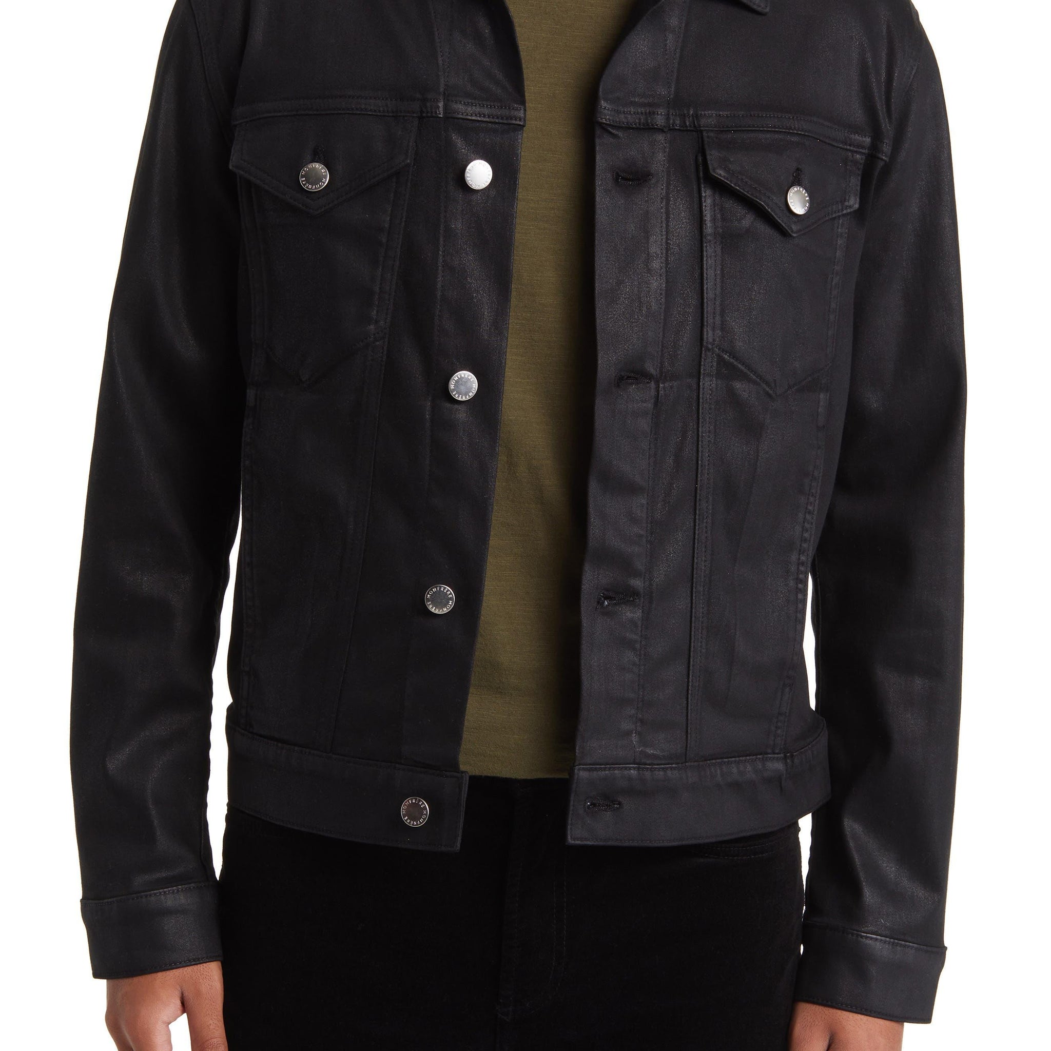 Dean Jacket Coated Noir - MONFRÈRE